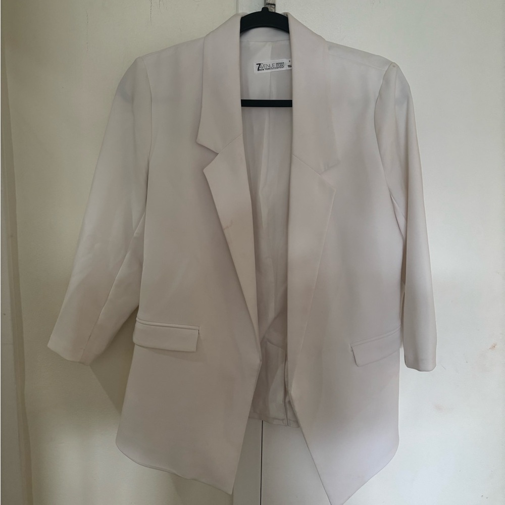 NY & Company Women's Off-White Blazer